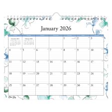 2026 Blue Sky Monthly Wall Calendar, 11 x 8-3/4, Lindley, January To December, 404275