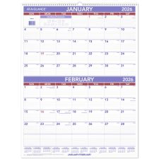 AT-A-GLANCE 2026 Two Month Wall Calendar, Large, 22" x 29"