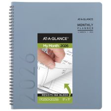 AT-A-GLANCE Contemporary 2026 Monthly Planner, Drizzle, Large, 9" x 11"