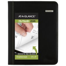 AT-A-GLANCE Executive 2026 Monthly Padfolio, Black, Large, 9" x 11"