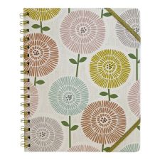 Carolina Pad Down to Earth Ideal Notebook, 3 Sections, Medium/College Rule, Randomly Assorted Cover Colors/Designs, (100) 8.75 x 7 Sheets