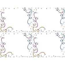 Great Papers! Postcards, 4-Up, Party Elements, 8.5" x 11" sheet/4.25" x 5.5" postcard, 10 sheets/40 postcards, Printer Compatible