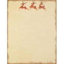 Great Papers! Stationery Letterhead, Classic Reindeer Holiday Letterhead, 50 CT