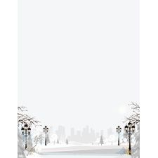 Great Papers! Stationery Letterhead, Winter Wonderland Walkway Letterhead, 50 CT