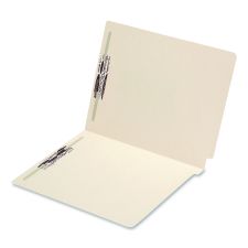 Medical Arts Press End Tab Fastener Folders, Embossed Labeling Lines, 0.75" Expansion, 2 Fasteners, Letter Size, Manila Exterior, 50/Box