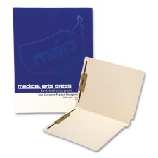 Medical Arts Press End Tab Folder with Pockets, Straight Tabs, Letter Size, Manila, 50/Box