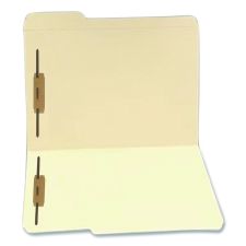 Medical Arts Press Heavy-Duty Top Tab Fastener Folders, 1/3 Cut, 0.75" Expansion, 2 Fasteners, Letter Size, Manila Exterior, 50/Box