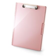 Officemate Clear View Clipboard Storage Box, 9-7/16 x 13-7/16, Pink