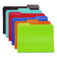 Oxford Colorful Poly File Folders, 1/3-Cut Tabs: Assorted, Letter Size, Assorted Colors, 24/Pack