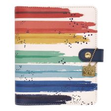 PUKKA PAD Personal Planner, Color Wash, 7.48 x 6.42, Blue/Green/Red/Yellow Cover, 12-Month, Undated