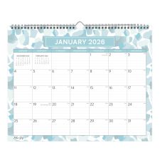 2026 Blue Sky Monthly Wall Calendar, 15 x 12, Amitza, January To December, 148772