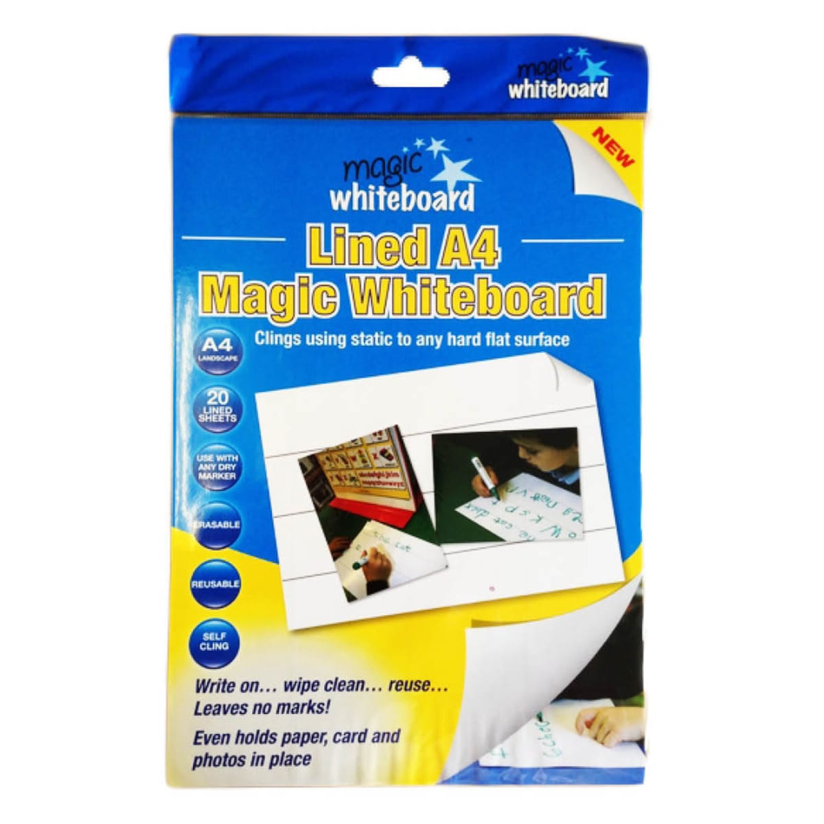 A4 Magic Whiteboard  Lined (20 Sheet Pack)