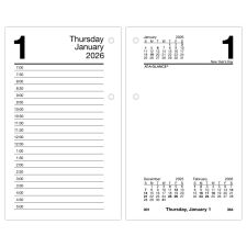 AT-A-GLANCE 2026 Daily Loose-Leaf Desk Calendar Refill, Standard, 3 1/2" x 6"