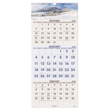 AT-A-GLANCE 2026 Scenic Three Month Wall Calendar, Large, 12" x 27"