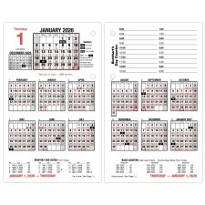 AT-A-GLANCE Burkhart's Day Counter 2026 Daily Loose-Leaf Desk Calendar Refill, Large, 4 1/2" x 7 1/2"