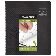 AT-A-GLANCE Contemporary 2026 Monthly Planner, Charcoal, Large, 9" x 11"