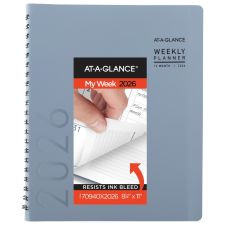 AT-A-GLANCE Contemporary 2026 Weekly Monthly Planner, Drizzle, Large, 8 1/4" x 11"