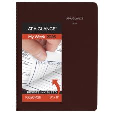 AT-A-GLANCE DayMinder 2026 Weekly Appointment Book Planner, Burgundy, Large, 8" x 11"