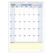 AT-A-GLANCE QuickNotes 2026 Monthly Desk Wall Calendar, Medium, 12" x 17"