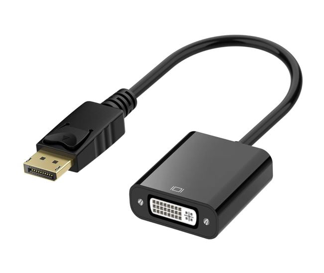 Astrotek DisplayPort DP to DVI Adapter Converter Cable 15cm - Male to Female 20 pins to DVI 24 5 pins Compatible for Lenovo Dell HP Monitor Projector