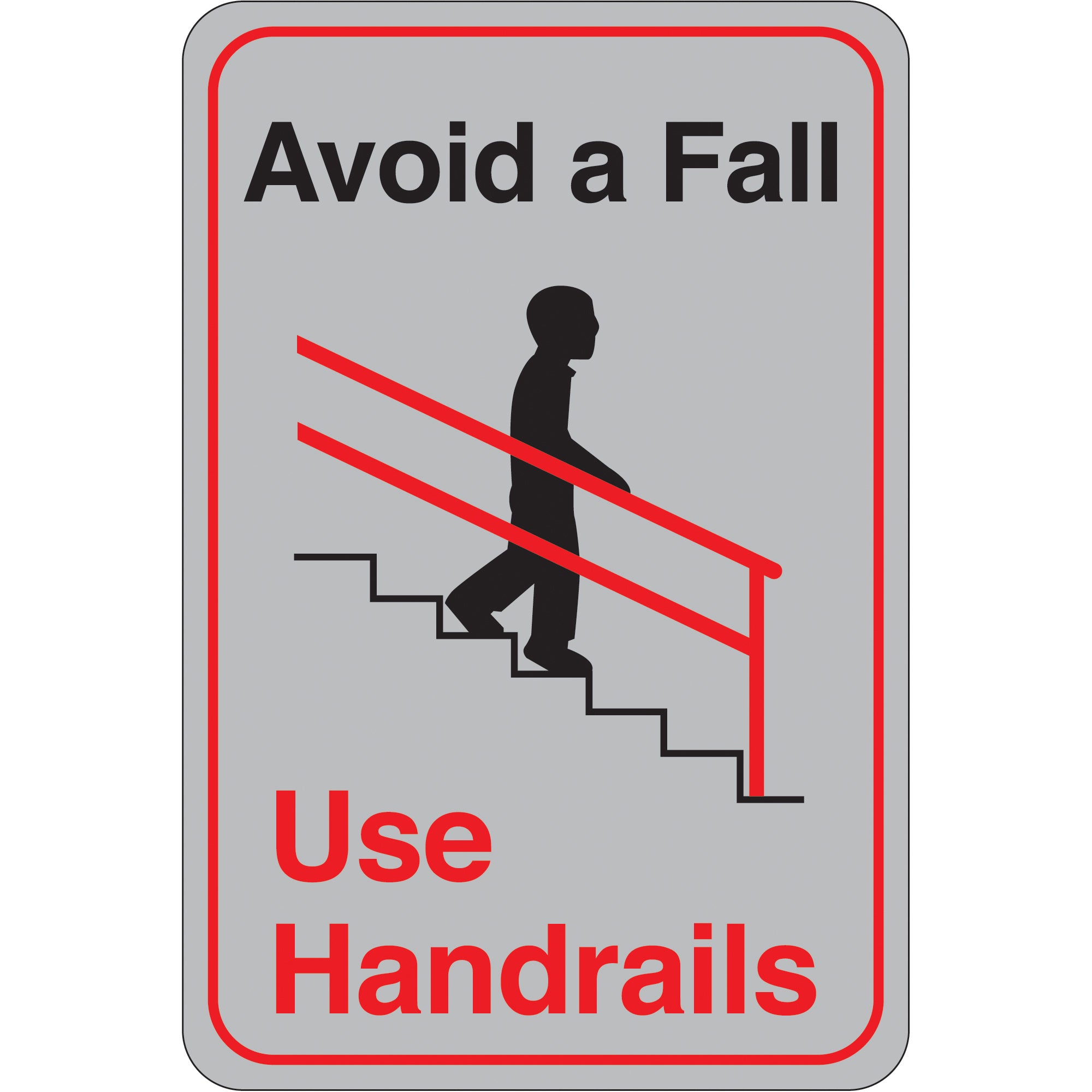 "Avoid a Fall..." 9 x 6" Facility Sign (SN404) Each