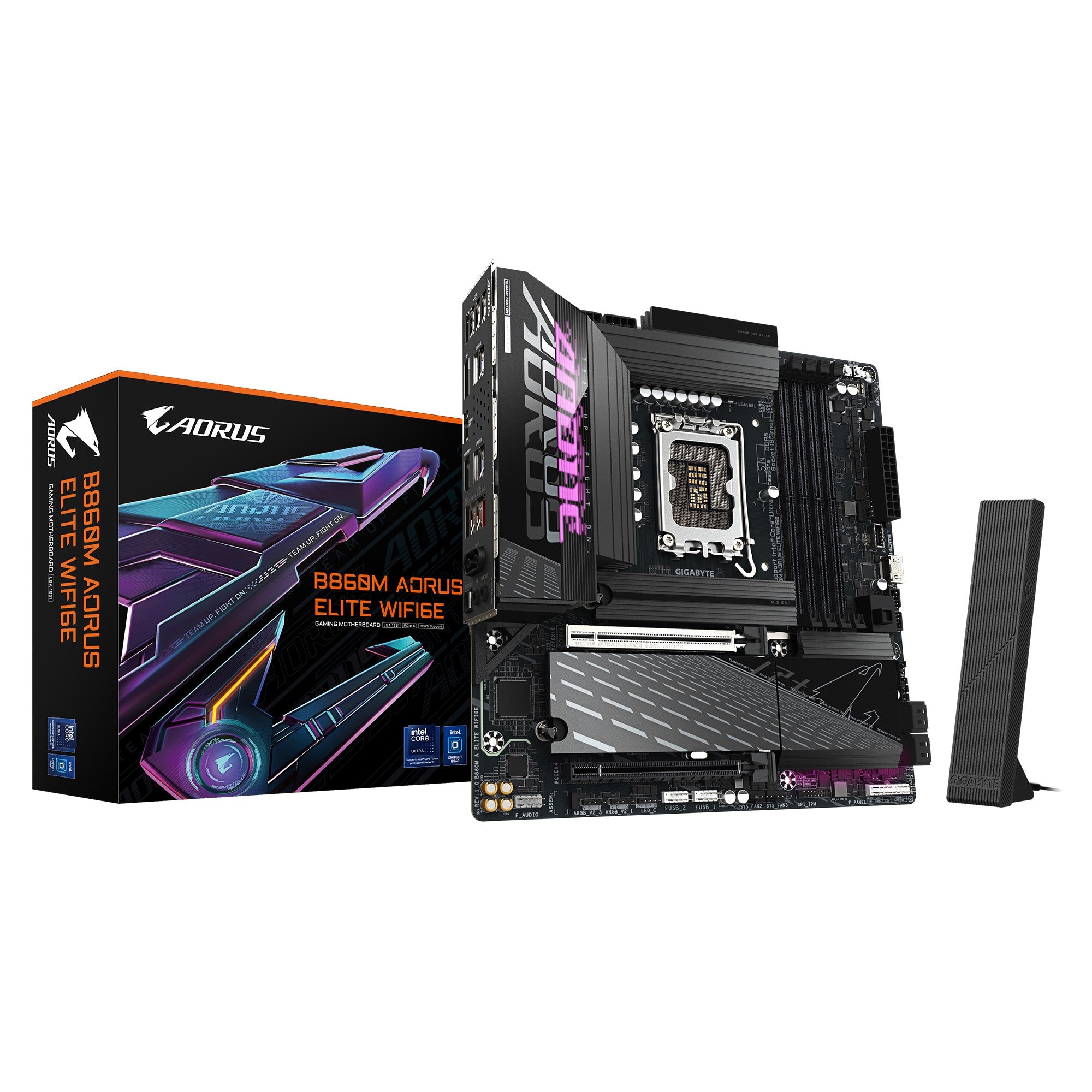 Gigabyte M/B B860M A ELITE WIFI6E 1.0,  Intel  B860, 4 x DDR5 up to 256 GB, 2x HDMI, 2 x PCI Express x16, 3 x M.2, 4 x SATA, 8x USB 3.2
