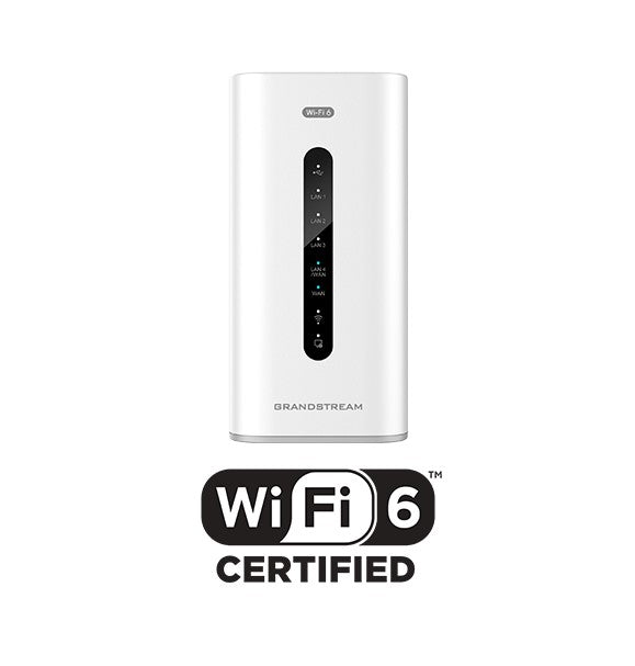 Grandstream GWN7062ET WiFi 6 router with 2 x FXS ports Ideal for small offices, home offices and remote workers