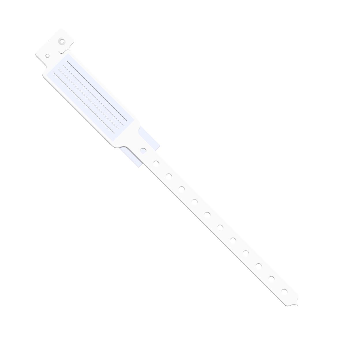 12" Insert-Style Vinyl ID Band, Adult, White, 250/BX (MDS133037W) Box of 250