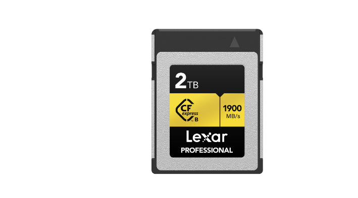 Lexar Professional Cfexpress Type B gold series 2TB  CFexpress Type B 1900MB/s read / 1500MB/s write,minimum sustained write speeds of 1300MB/s1