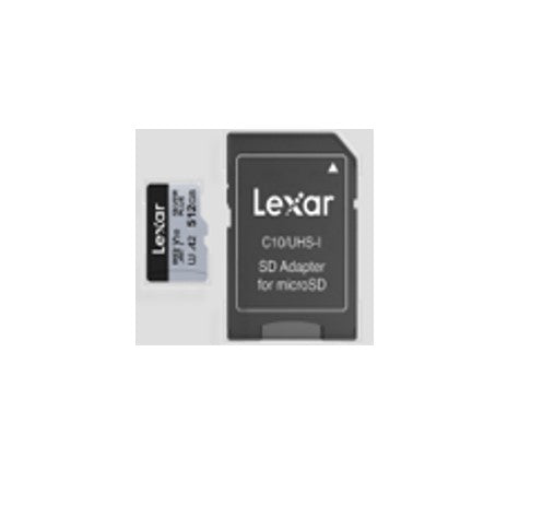 Lexar Professional SILVER PLUS 512GB microSDXC UHS-I Card 512GB- C10, A2, UHS-I(U3), V30,  up to 205MB/s read, 150MB/s write