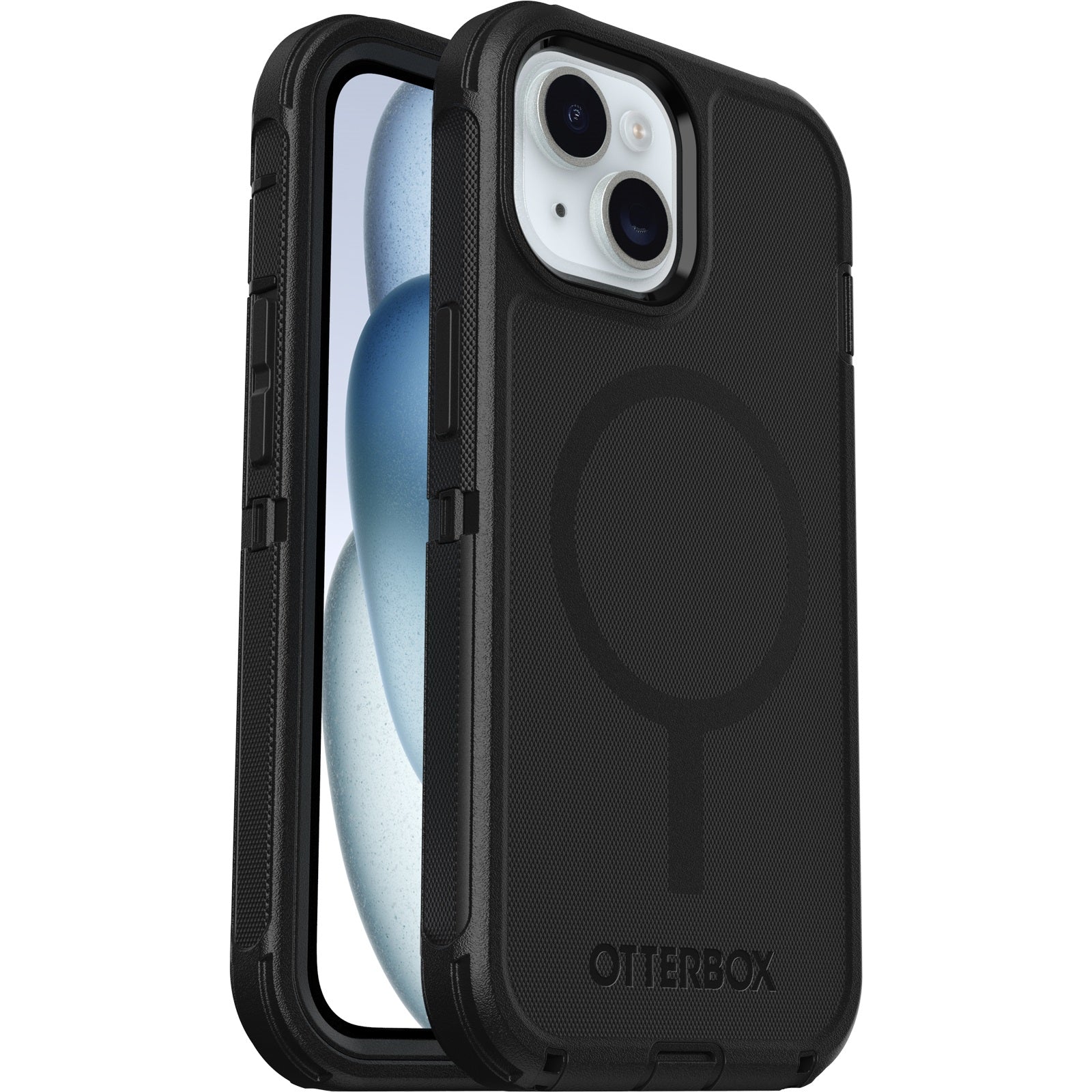 OtterBox Defender MagSafe Apple iPhone 16e/ iPhone 15/ iPhone 14/ iPhone 13 (6.1') Case Black- (77-97534), DROP  7X Military Standard,7 Years Warranty