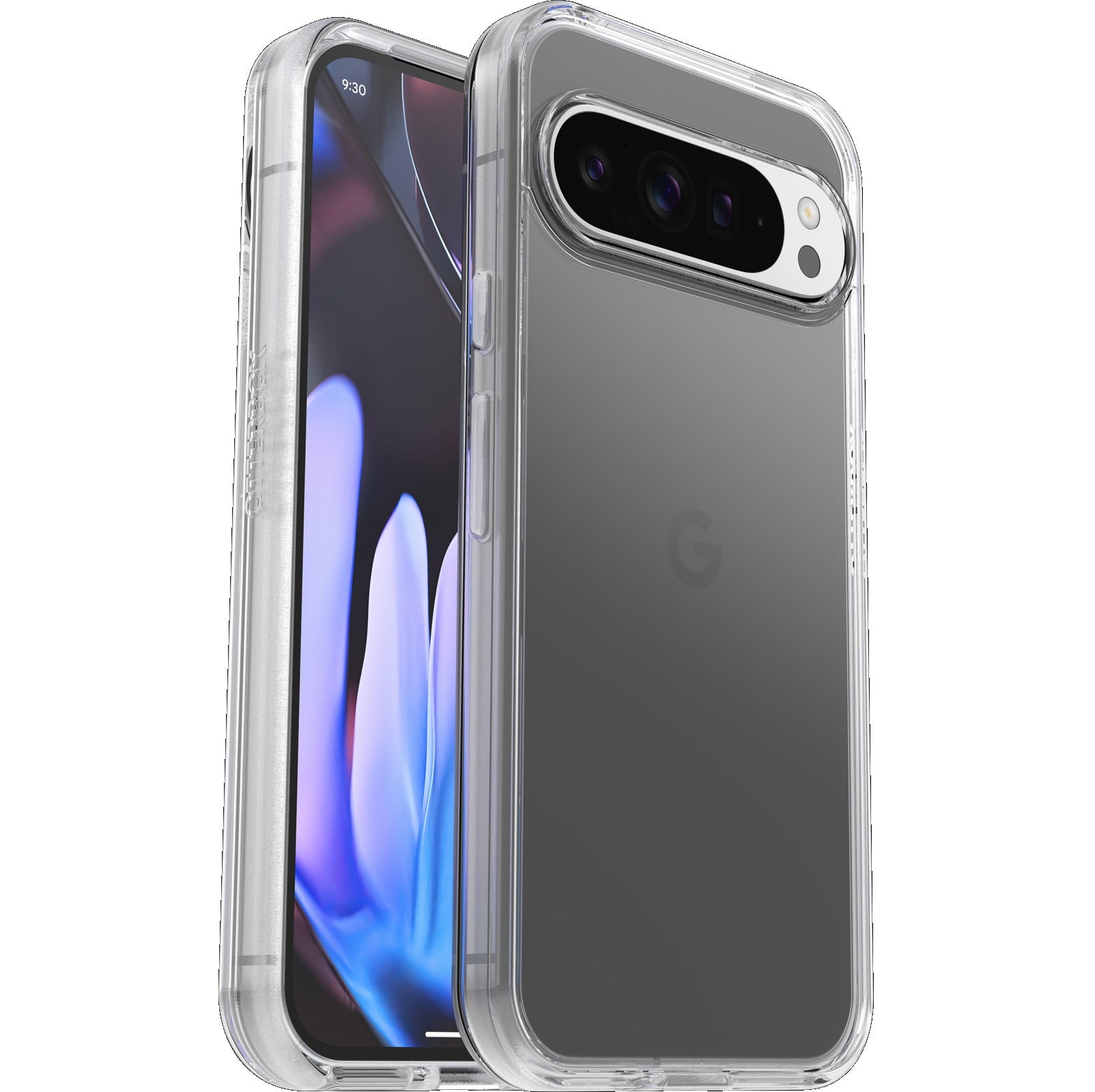 OtterBox Symmetry Clear Google Pixel 9 Pro XL (6.8') Case Clear - (77-95652), DROP  3X Military Standard, Raised Edges, Ultra-Sleek, 7 Years Warranty