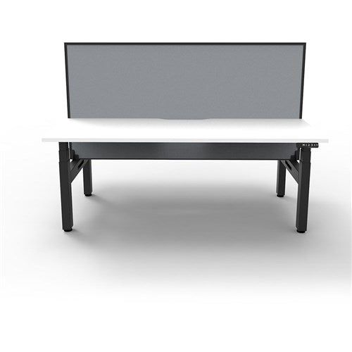 Rapidline Boost  Back To Back Workstation   Screen 2 Person 1500mmW White/Black