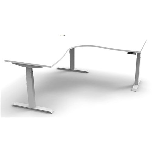 Rapidline Boost  Corner Workstation 1800/1800W x 750D x 1270mmH White / White