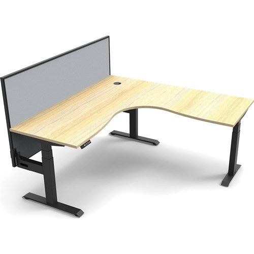 Rapidline Boost  Corner Workstation   Screen 1800/1800mmW Oak/Black