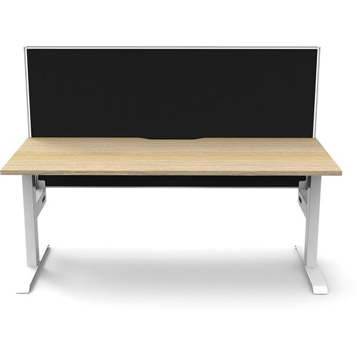 Rapidline Boost Static Single Sided Workstation Screen 1800W x 750D x 1330mmH Oak/White