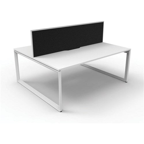 Rapidline Deluxe Infinity Desk Loop Leg Double Sided   Screen 2 Person 1500mmW White/White