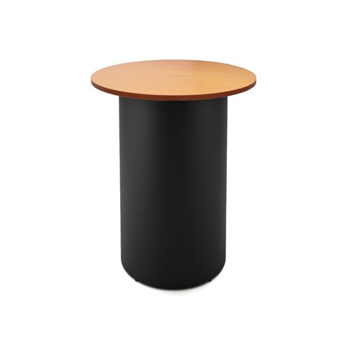 Rapidline Drum Round High Bar Table 900D x 1050mmH Beech Top Black Base