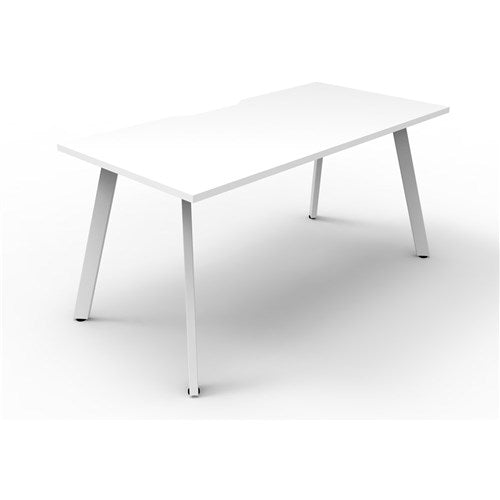 Rapidline Eternity Workstation Single Sided 1500W x 750D x 730mmH White/White