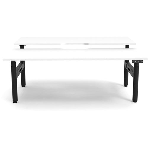Rapidline Halo  Back to Back Workstation 2 Person 1200W x 1500D x 1270mmH White/Black