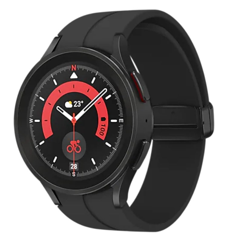 Samsung Galaxy Watch5 Pro Bluetooth   4G (45mm) - Black Titanium (SM-R925FZKAXSA), 1.4' Super AMOLED, 1.18GHz, Dual-Core, 1.5GB/16GB, NFC, 590mAh