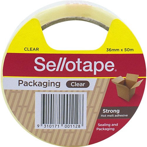 Sellotape Packaging Tape 36mmx50m Hot-Melt Adhesive Clear