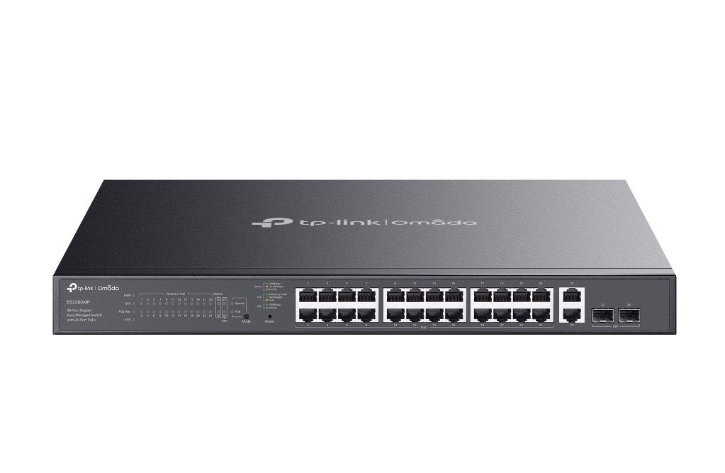 TP-Link ES228GMP Omada 28-Port Gigabit Easy Managed Switch with 24-Port PoE 