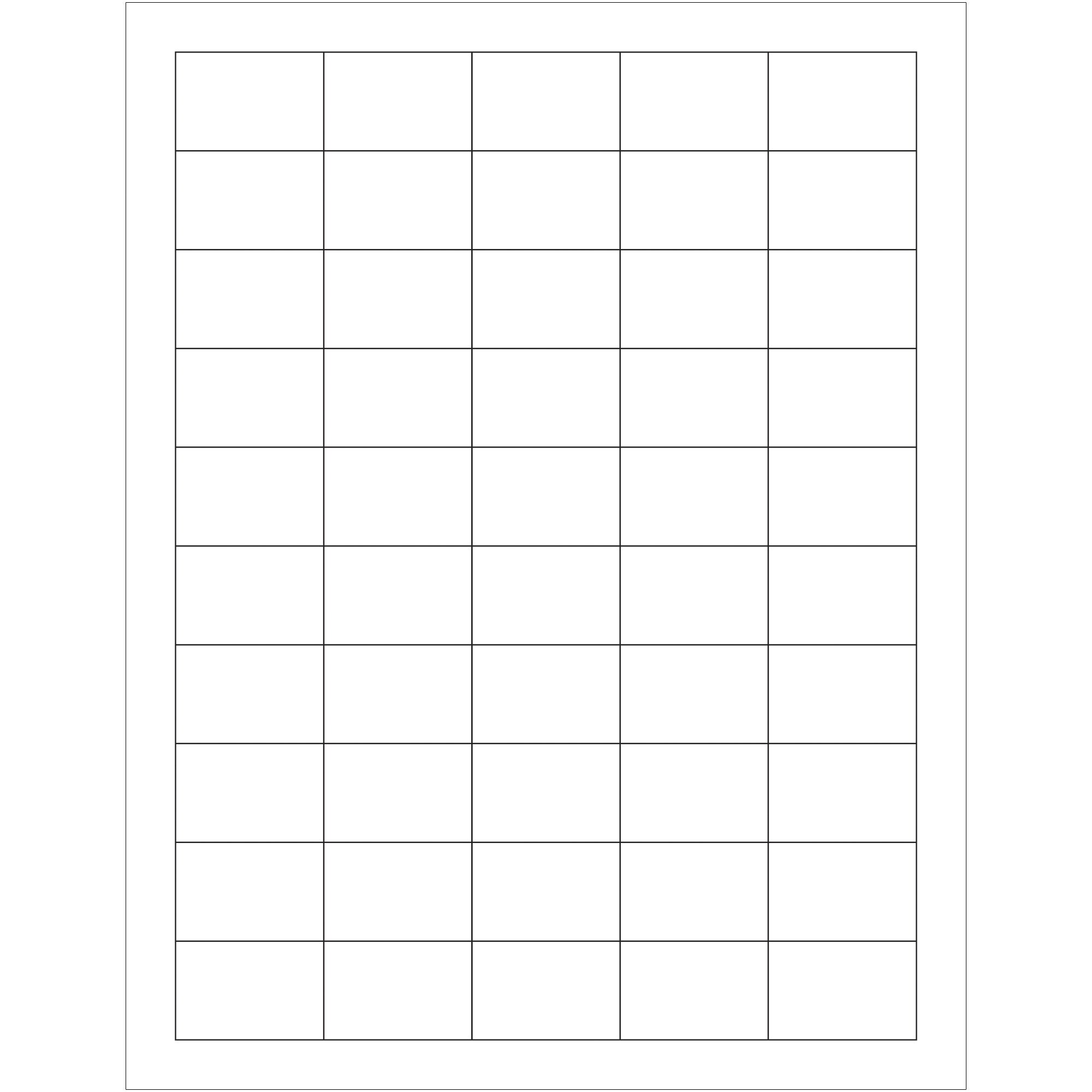 1 1/2 x 1" White Rectangle Laser Labels (LL107) Case Of 5000