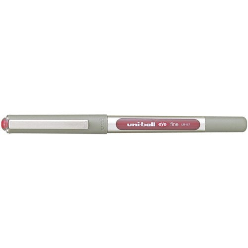 Uni-Ball UB157 Eye Rollerball Pen Fine 0.7mm Wine Pack of 12