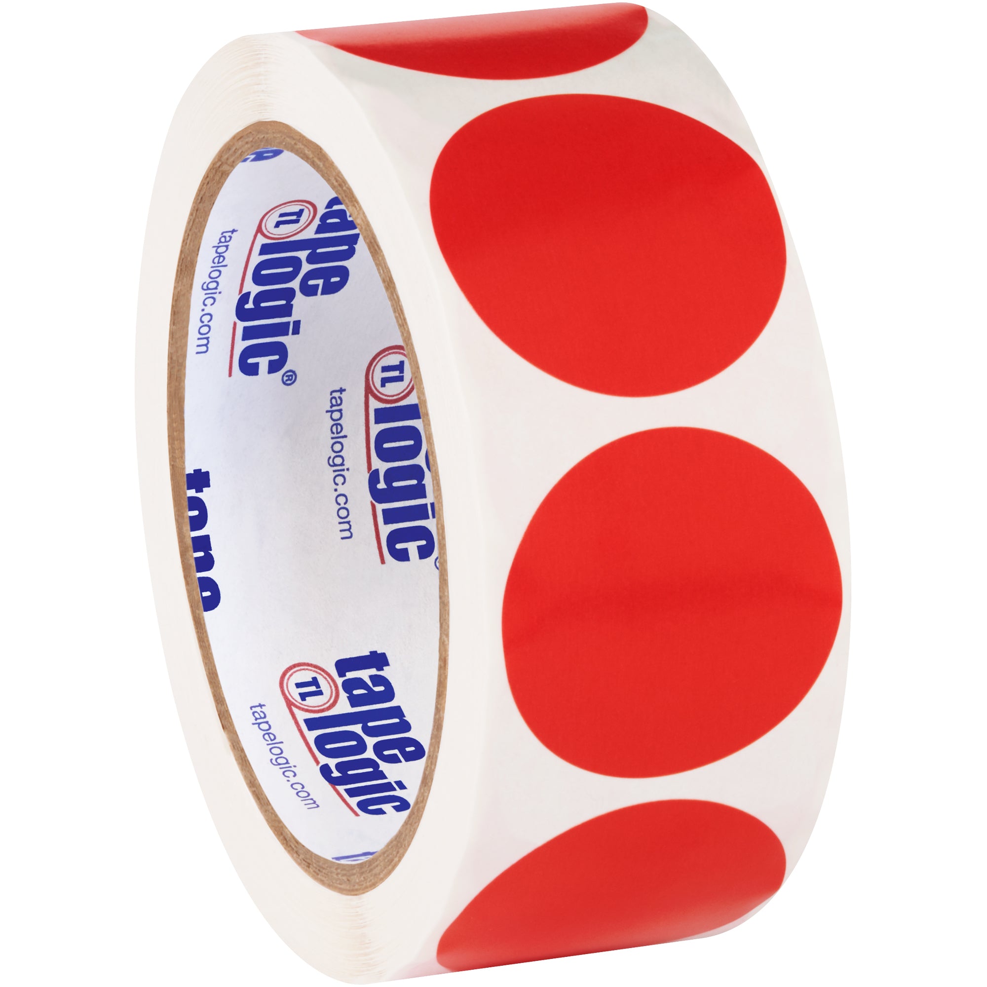 1 1/2" Red Inventory Circle Labels (DL612A) Roll Of 500