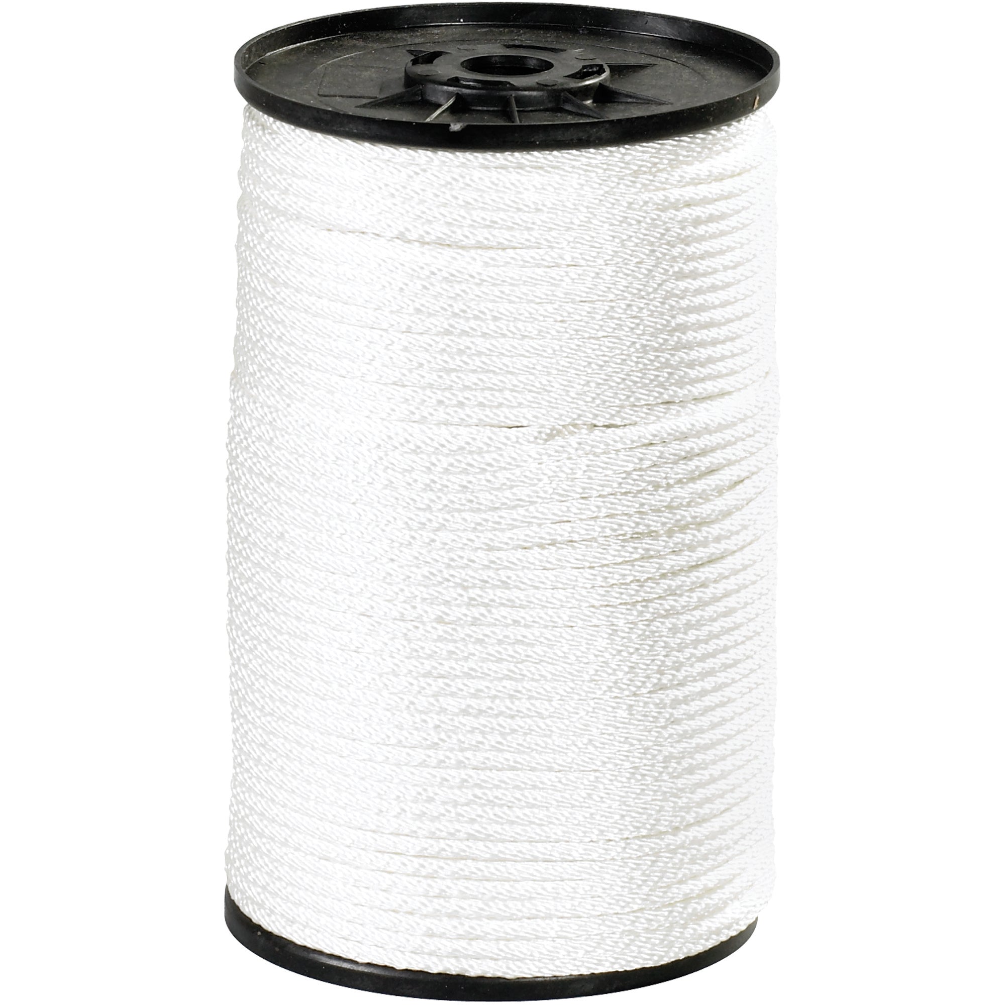 1/8", 320 lb, White Solid Braided Nylon Rope (TWR116) Each