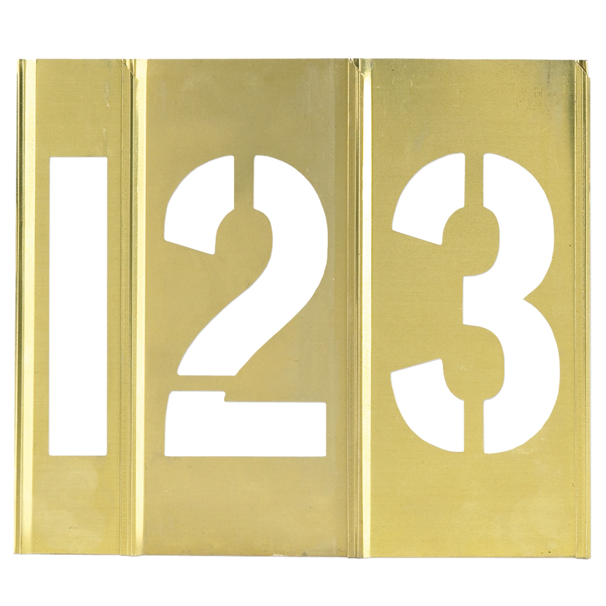 1" Number Only Brass Stencils (STBN10) Case Of 15