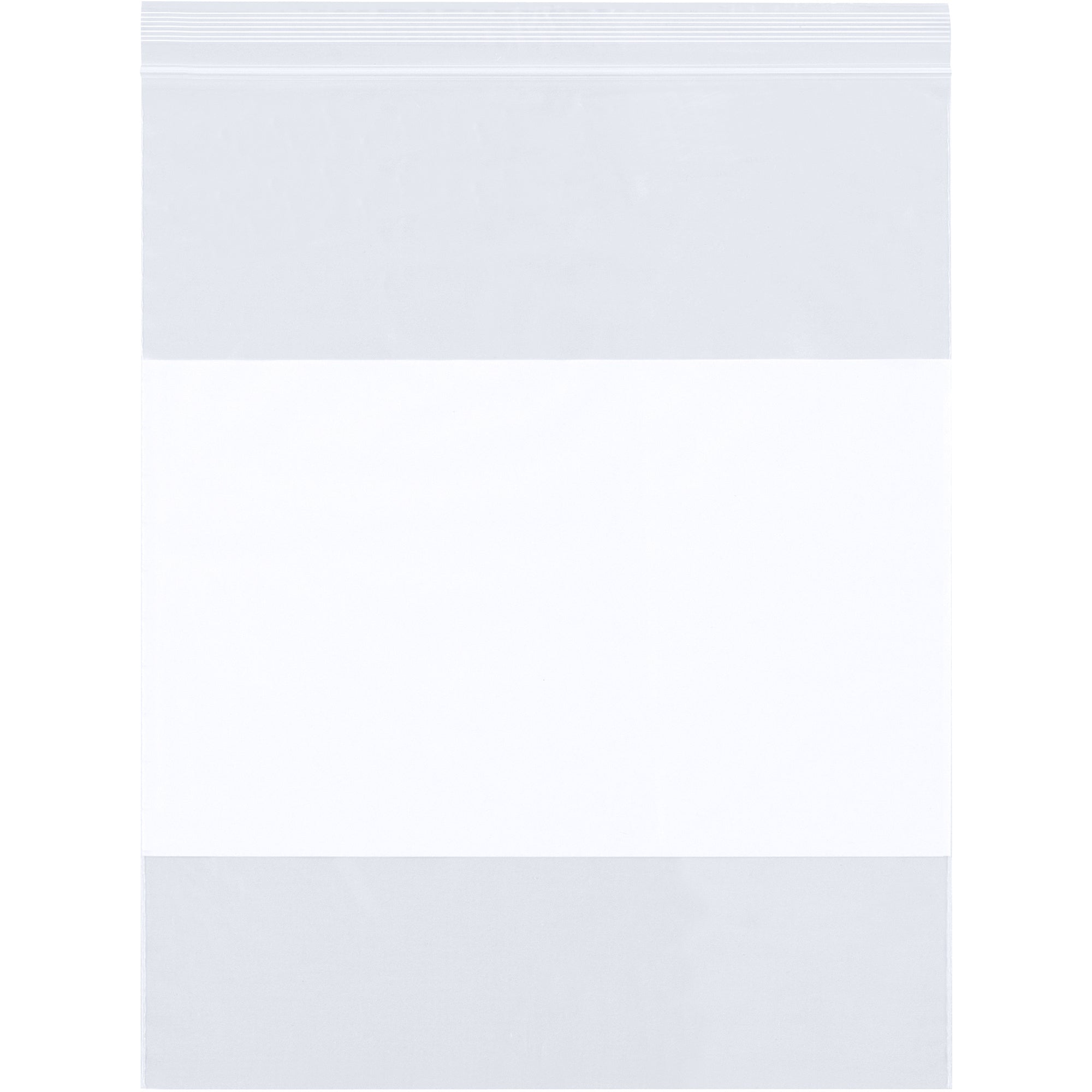 10 x 13" - 4 Mil White Block Reclosable Poly Bags (PB4012) Case Of 1000