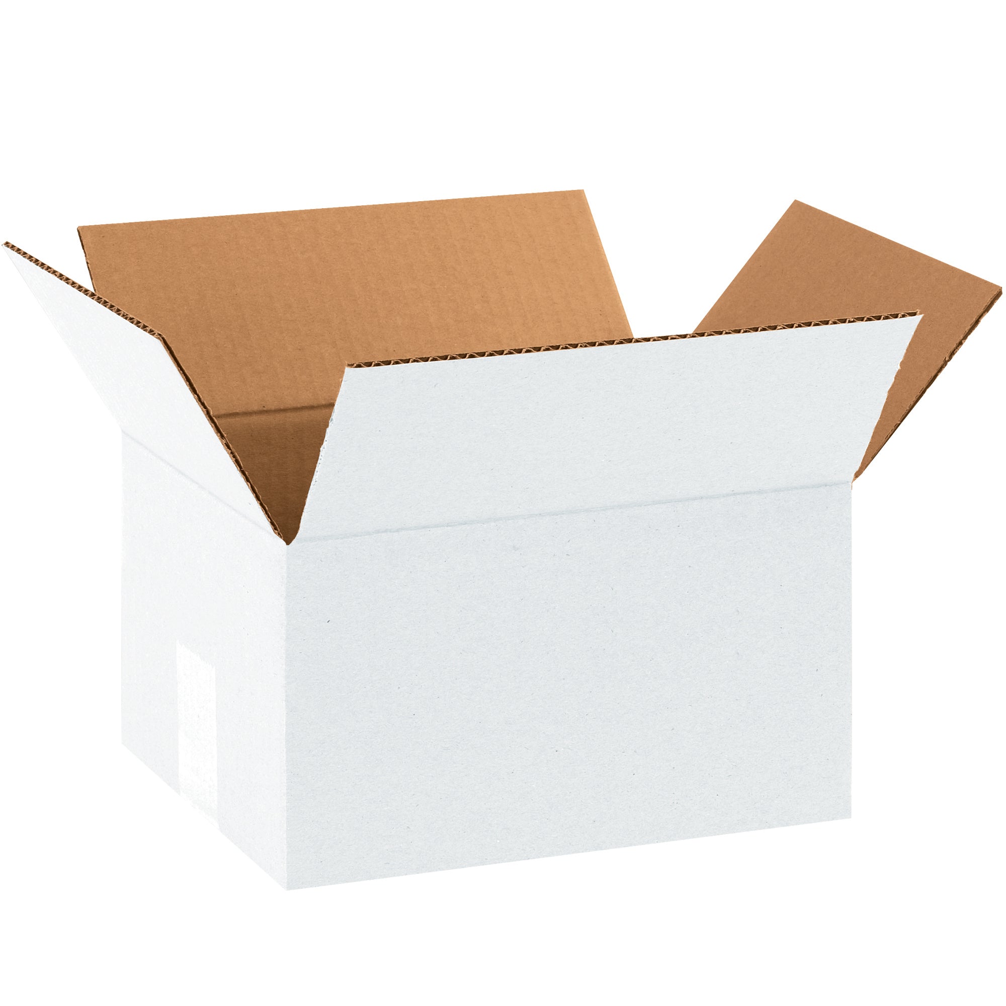 10 x 8 x 6" White Corrugated Boxes (1086W) Bundle Of 25